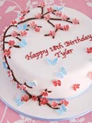 cherry-blossom-butterflies-birthday-cake