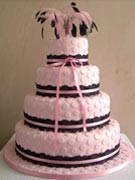 pink-polka-dot-wedding-cake