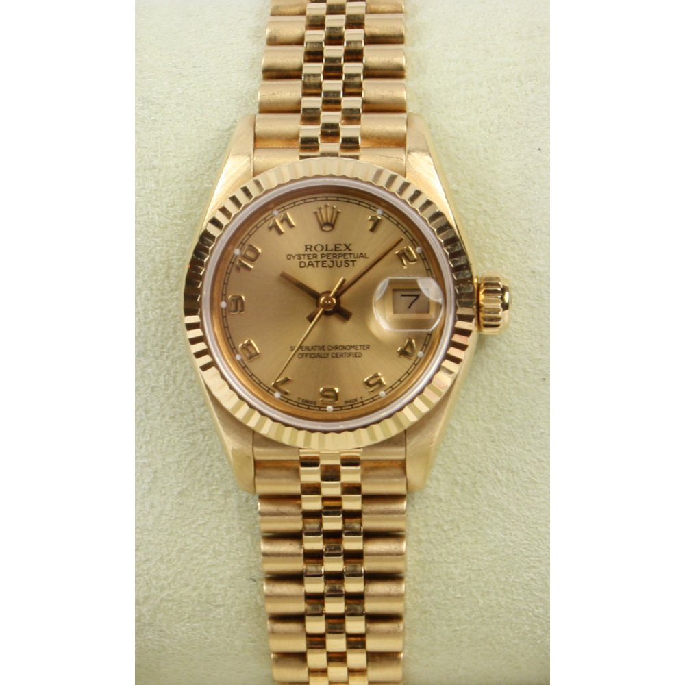rolex datejust gold