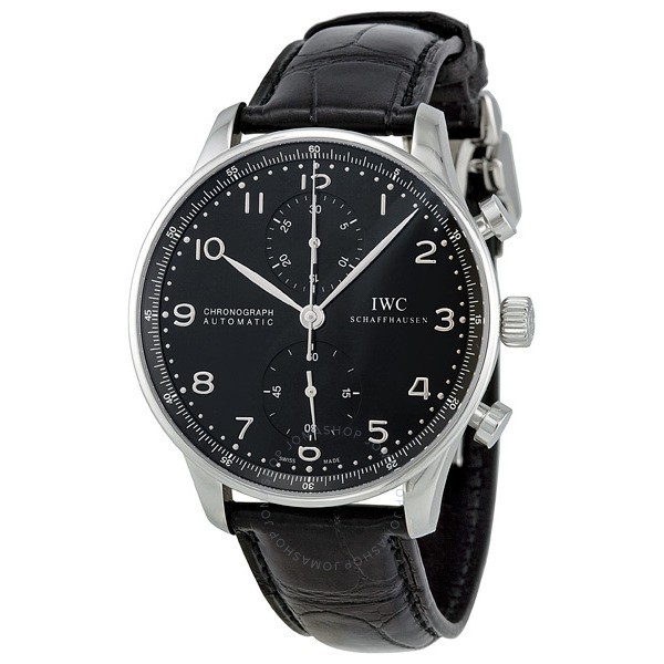 iwc portuguese black dial