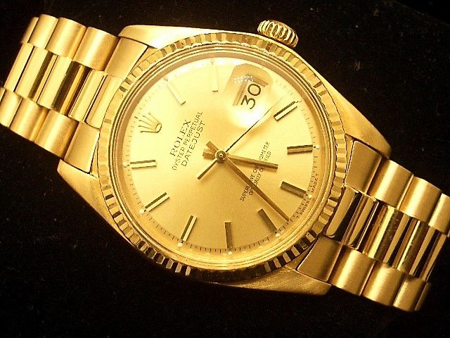 rolex datejust gold