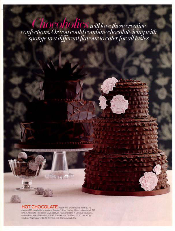 brides magazine - chocolate-ruffles-wedding-cake-feature