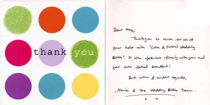 Justin and Colin, wedding belles, wedding cake testimonial