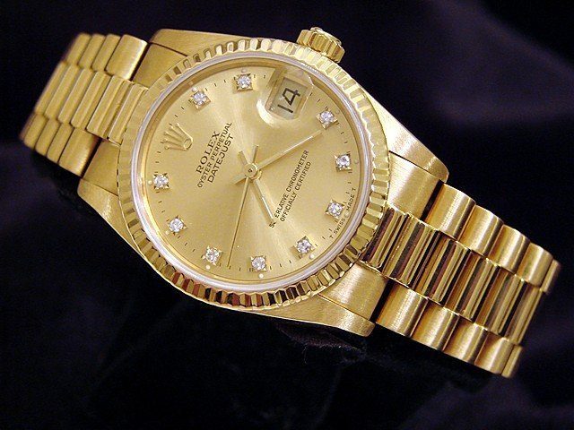 rolex datejust gold