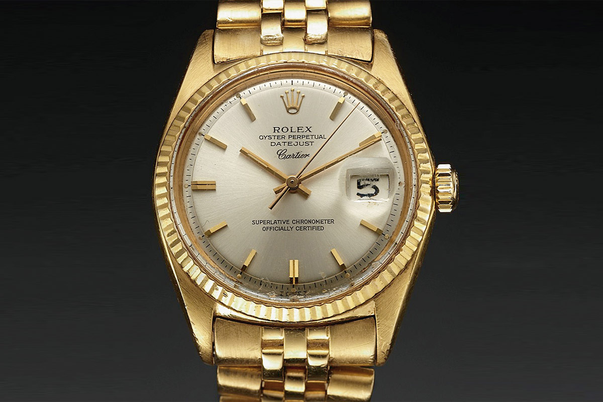 rolex datejust gold