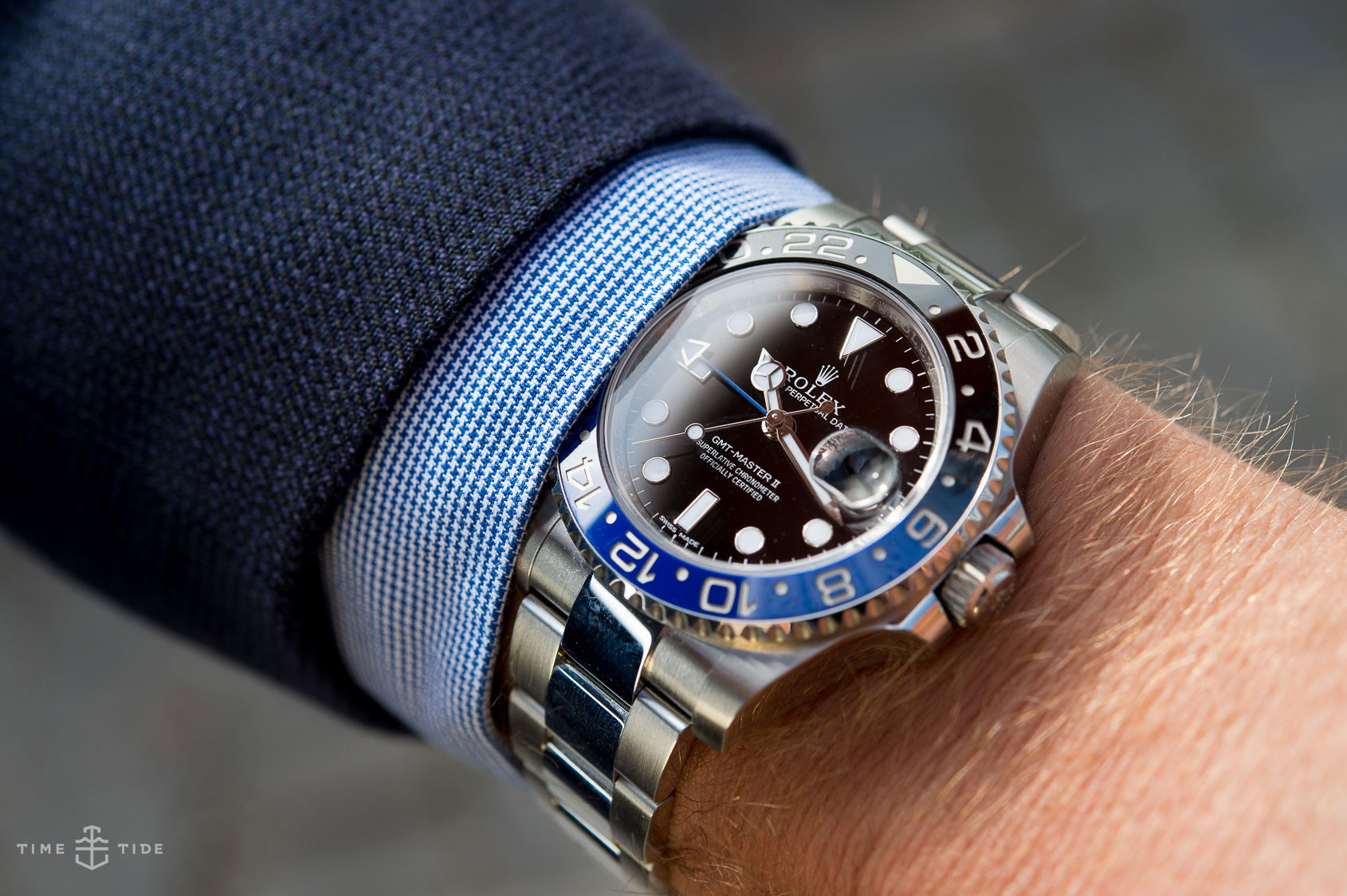 rolex gmt master 2 blue